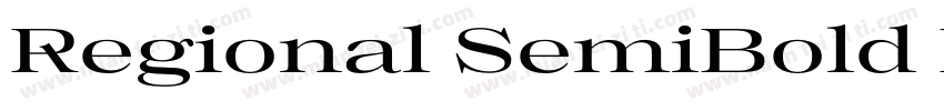 Regional SemiBold Expanded字体转换